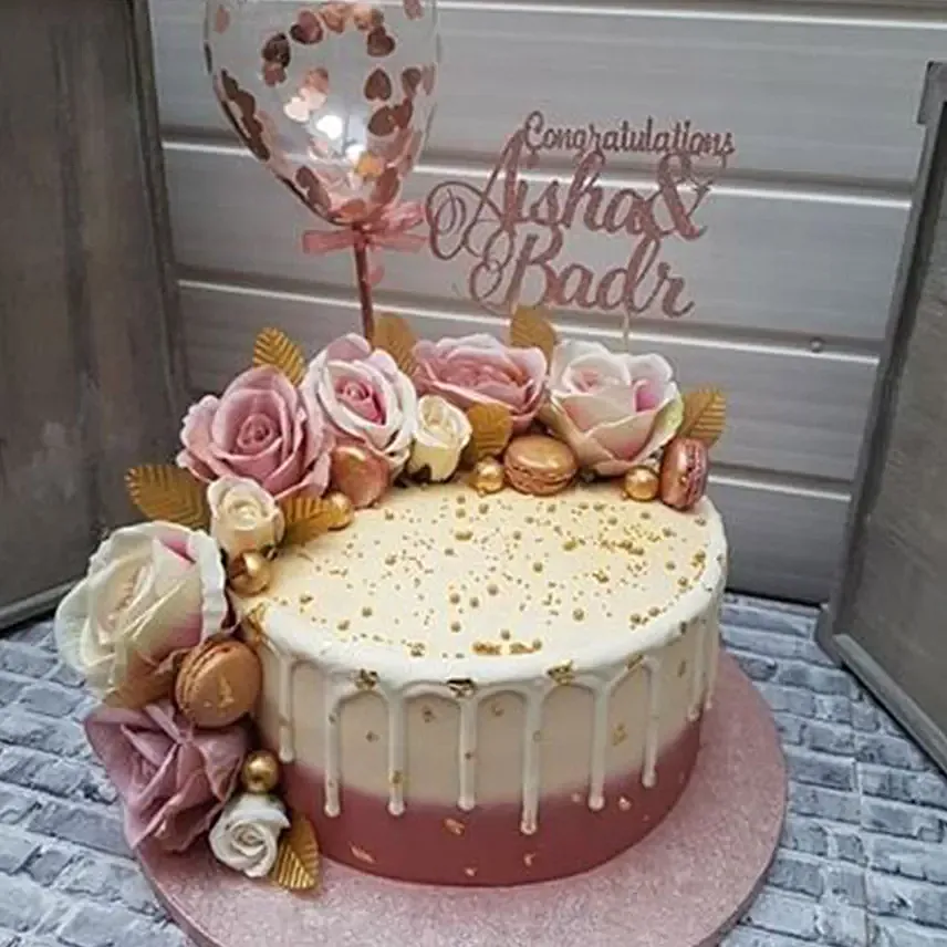 Yummy Congratulations Cake: Fondant Cakes