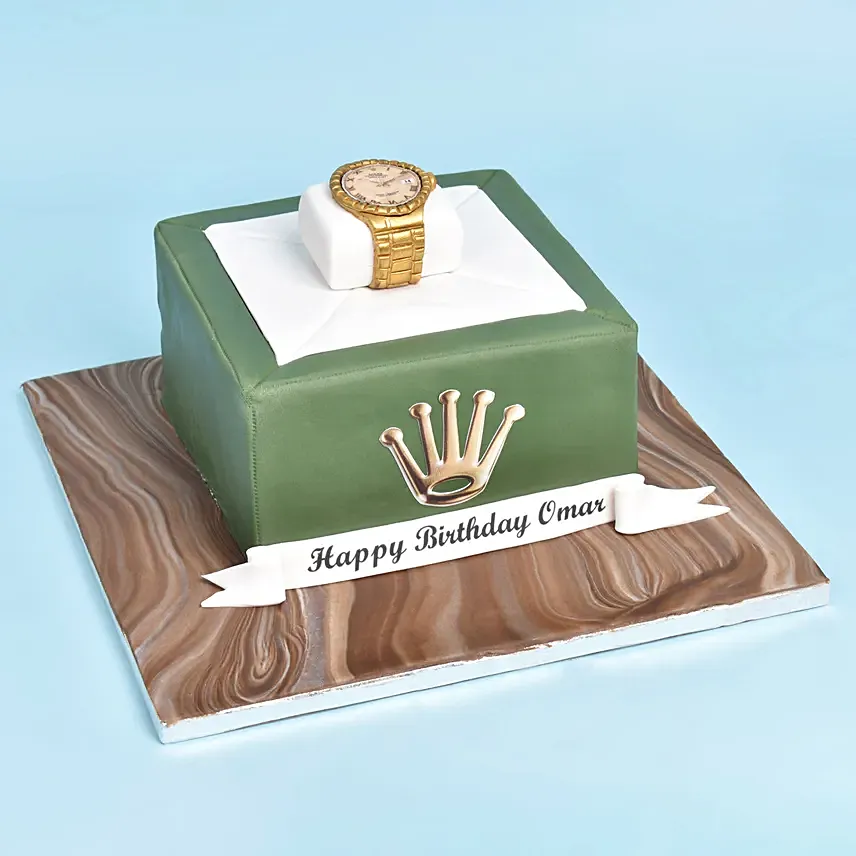 3D Rolex Watch Cake: Marble Cakes