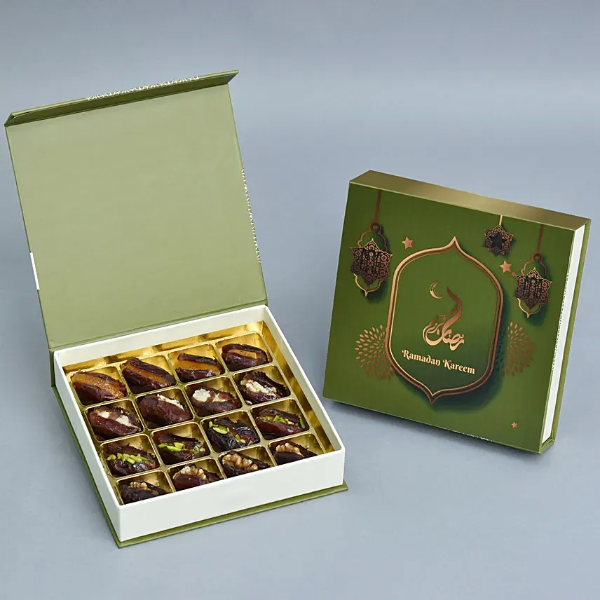16 Assorted Filled Dates Box: Edible Gifts