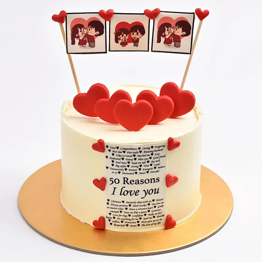 50 Reason To Love You Cake: Cake Delivery in Al Ain 