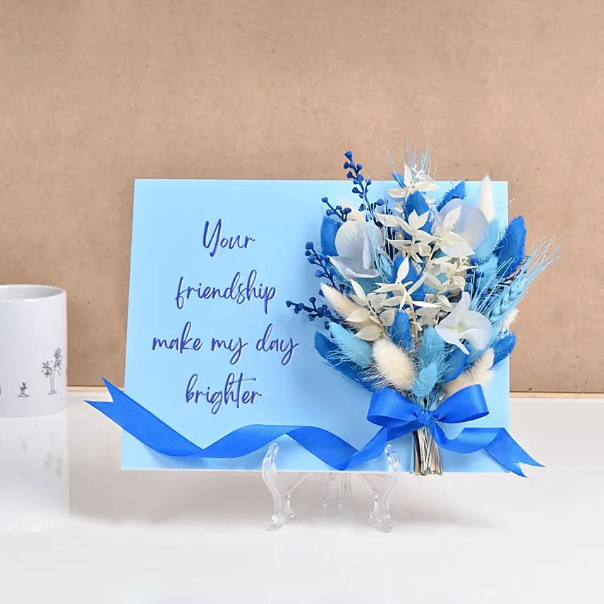 Dry Flower Arrangement for Friends : Personalised Photo Frames