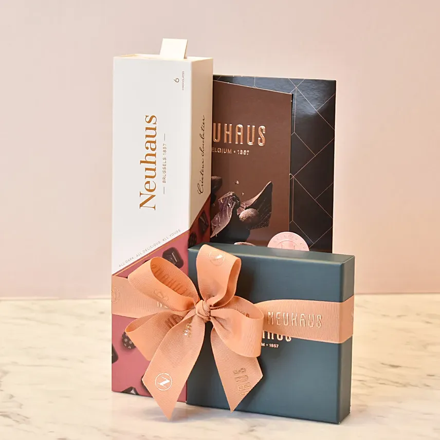 All Dark Arrangement By Neuhaus: Birthday Gift Hampers