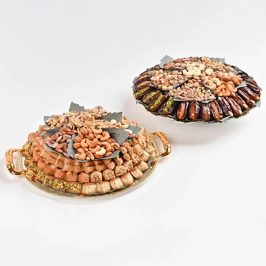 Arabic Sweets and Nuts Platters by Wafi: Wafi Gourmet Sweets 