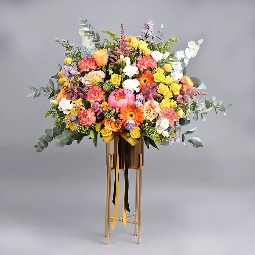 A Walk Besides You: Flowers Stand Arrangement