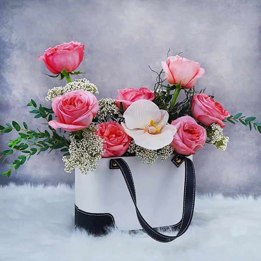 Bag of Roses: Anniversary Flower Arrangements