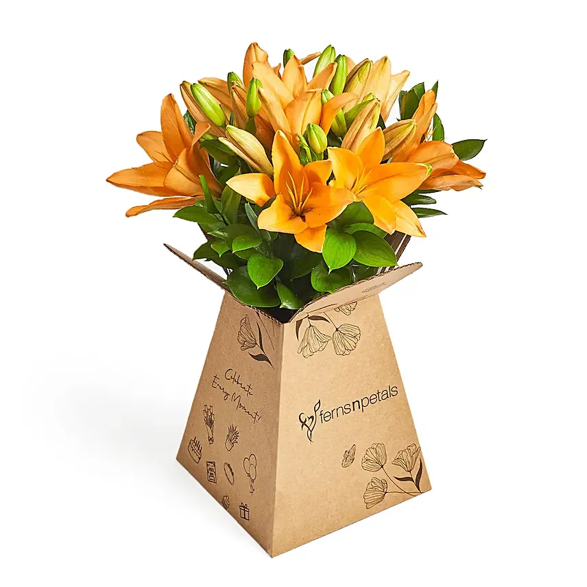 Beauty Of Dusk: Orange Flowers Shop