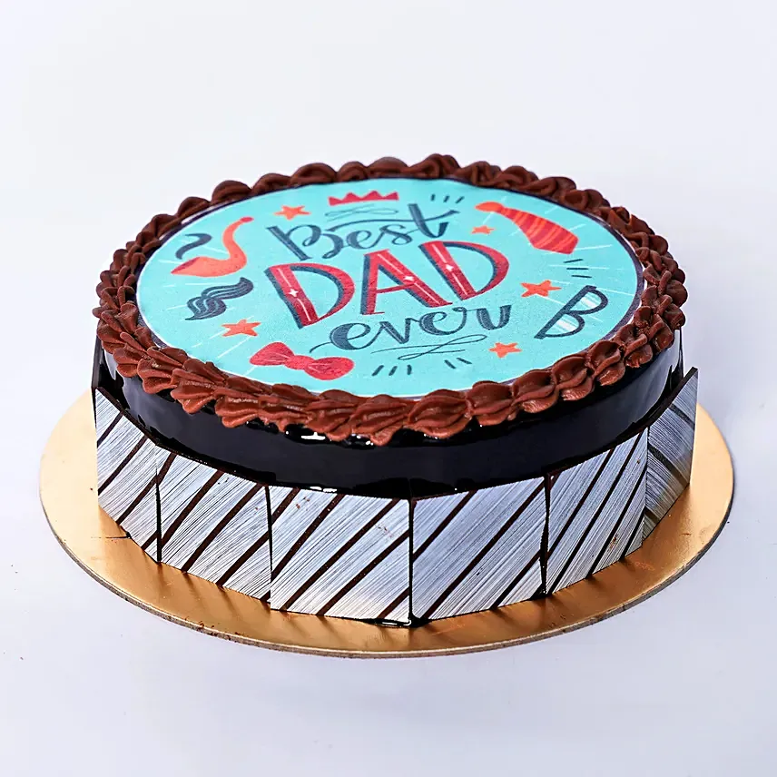 Best Dad Ever Special Chocolate Cake: Fathers Day Cakes