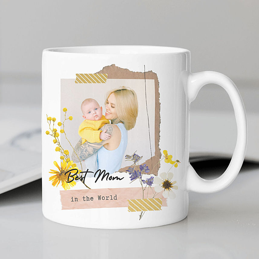 كوب سيراميك مطبوع ومخصص للأم مع صورة: هدايا بتصميم خاص لعيد الأم