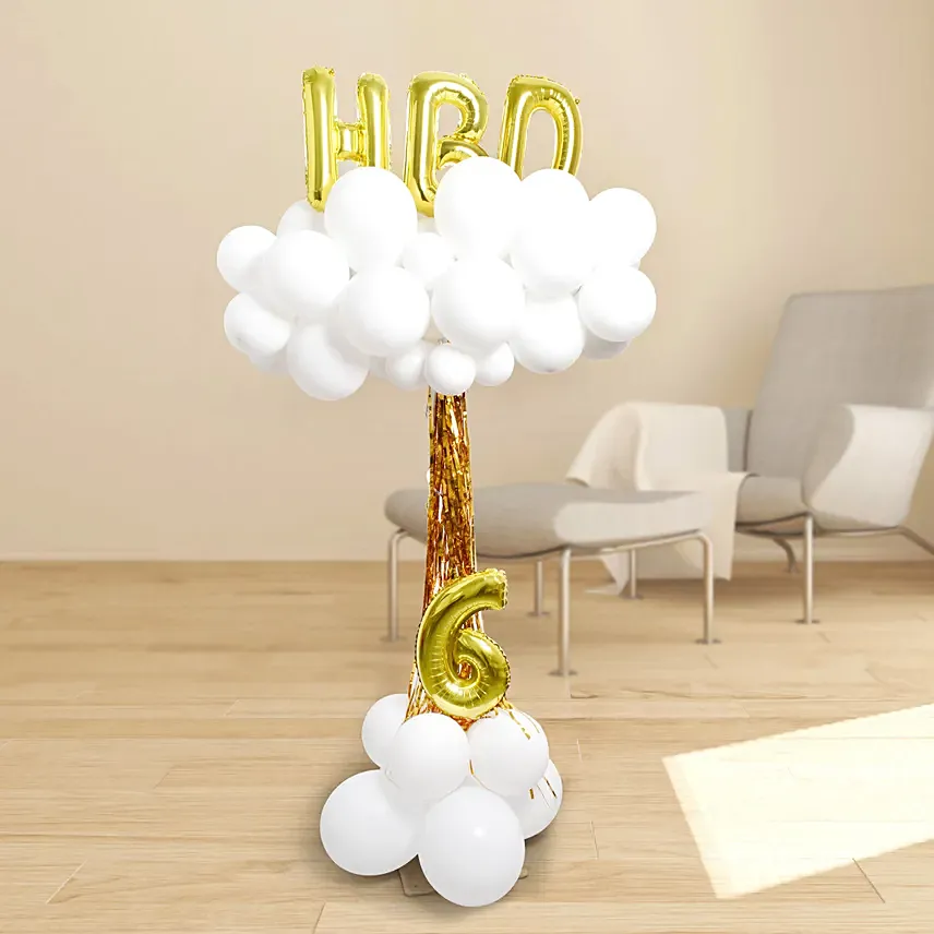 Birthday Cloud Balloon Arrangement: Balloons Dubai