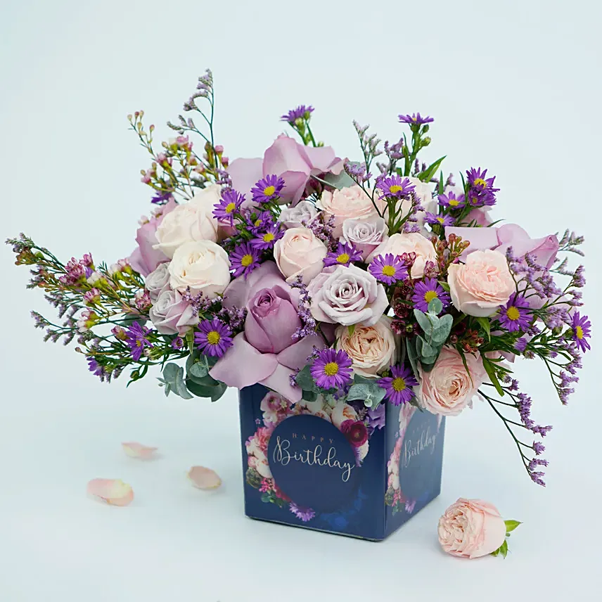 Birthday Roses Arrangement: 1 Hour Gift Delivery