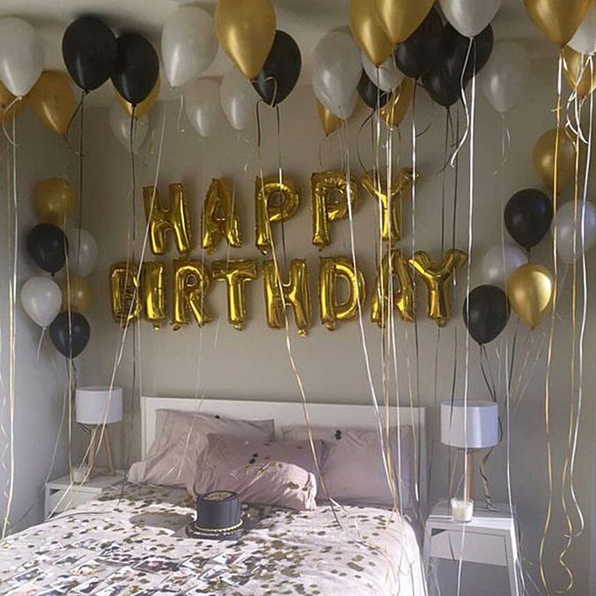 Birthday Surprise: Balloon Decorations