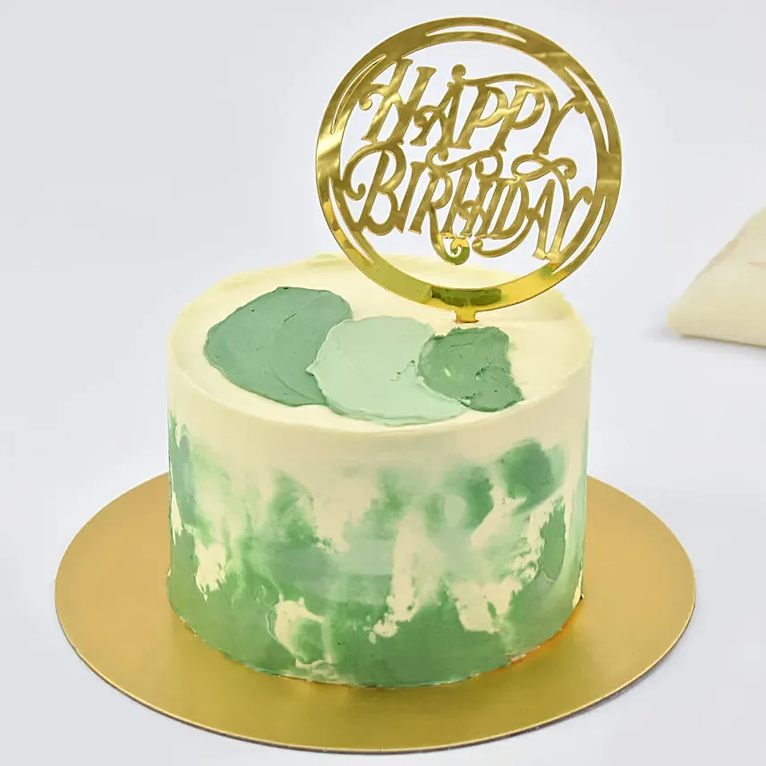 Blissful Birthday Memories Cake: Designer Cakes