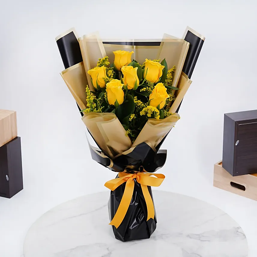 Bouquet Of Yellow Roses: Fathers Day Flowers to Umm Al Quwain