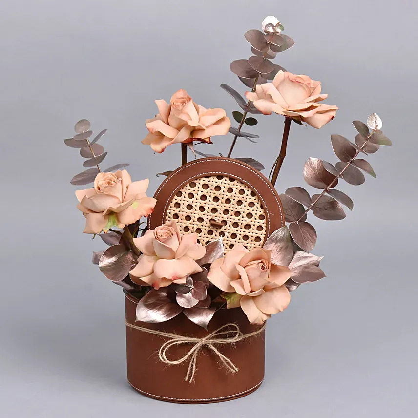 Cappuccino Brew: Flower Box Bouquet
