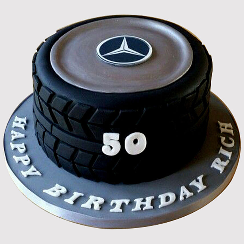 Car Tyre Shaped Cake: Car Cakes