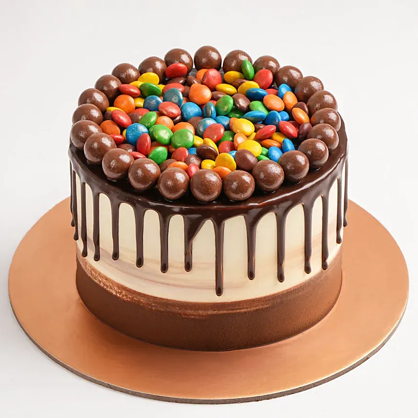 Chocolate Buttercream And M&M Cake: Birthday Cakes Chocolate