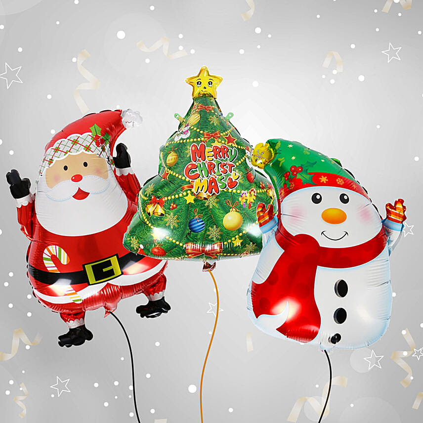 Christmas Celebration with Balloon Set: Christmas Balloons