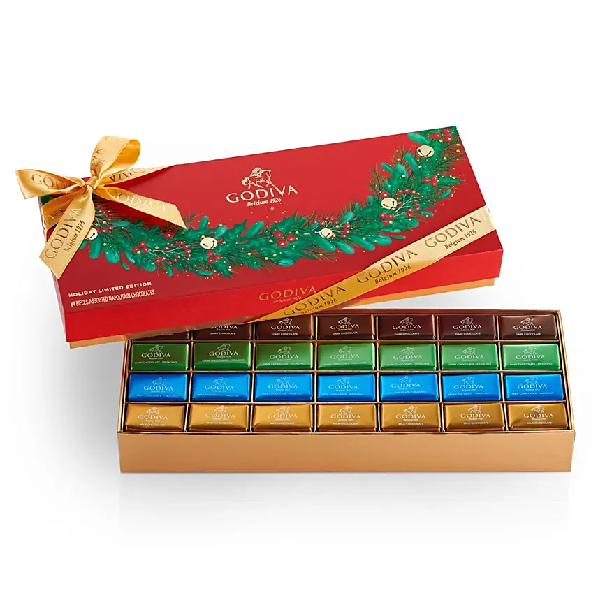 Christmas Special Napolitains 84pc By Godiva: Christmas Gifts for Him