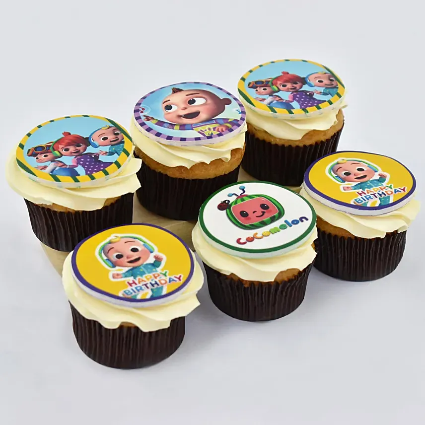 Cocomelon Cupcakes: 
