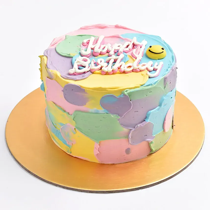 Colorful Birthday Cake: Cakes 