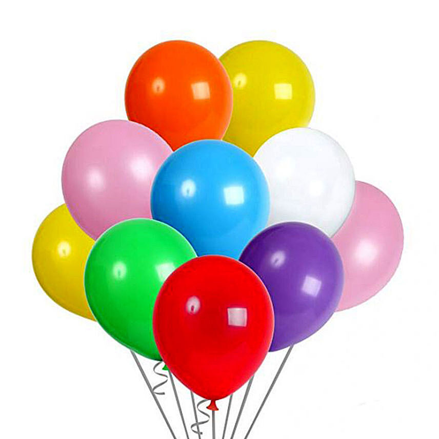 Colourful Helium Balloons: 