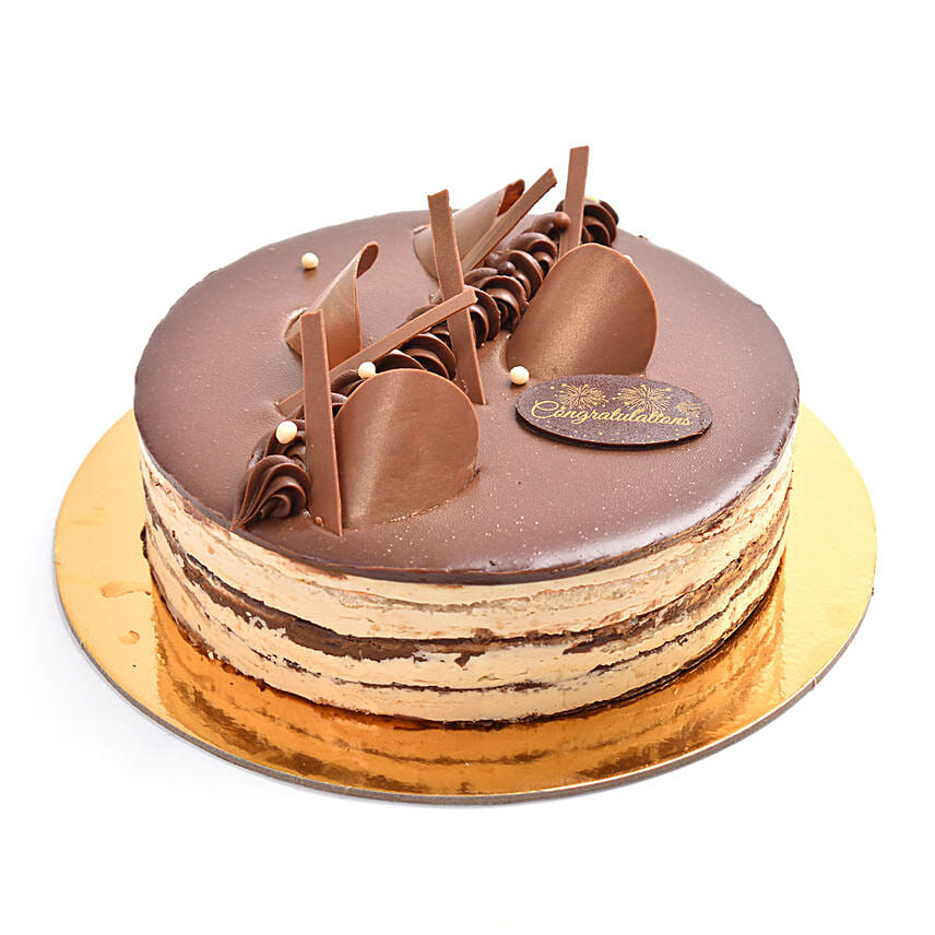 Congratulations Opera Cake: Chocolate Cake