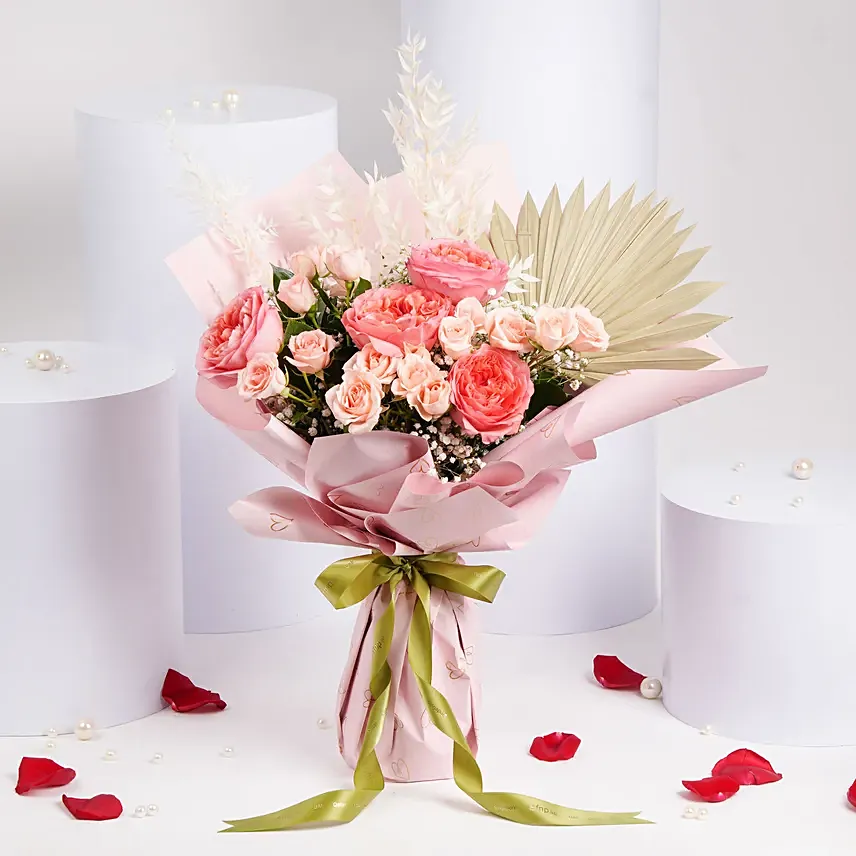 Cuddles of Love Roses Bouquet: International Women's Day Flowers