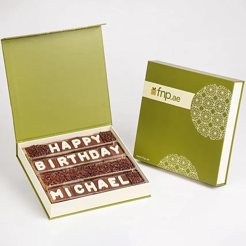 Customized Birthday Chocolate:  Personalised Chocolates