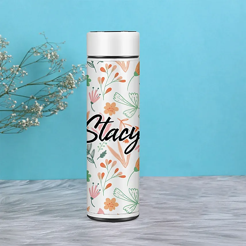 Custom Name Smart Pattern Bottle: Gifts for Womens Day