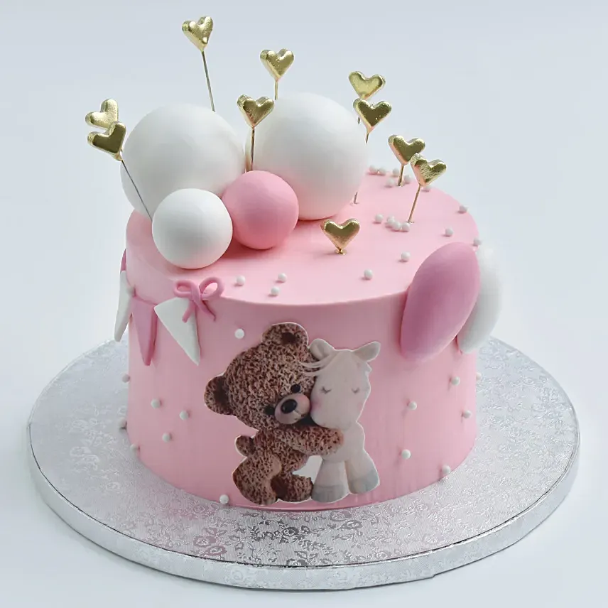 Cute Teddy Cake: Childrens Day Gifts