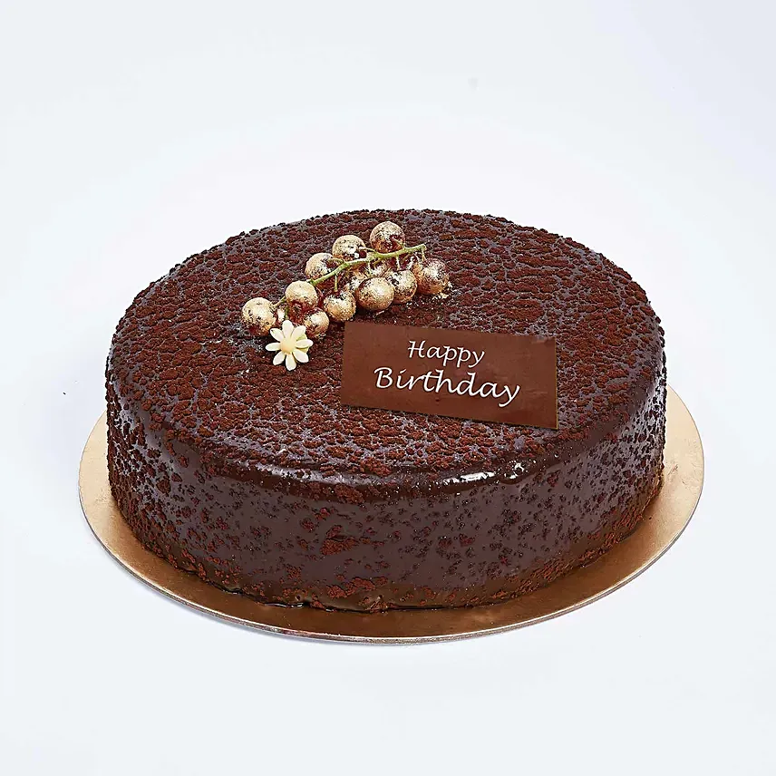 Dark Chocolate Birthday Cake: Chocolate Cake