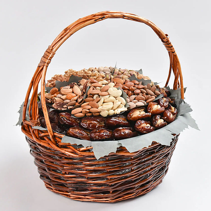 Dates and Nuts Premium Basket: Wafi Gourmet Sweets 