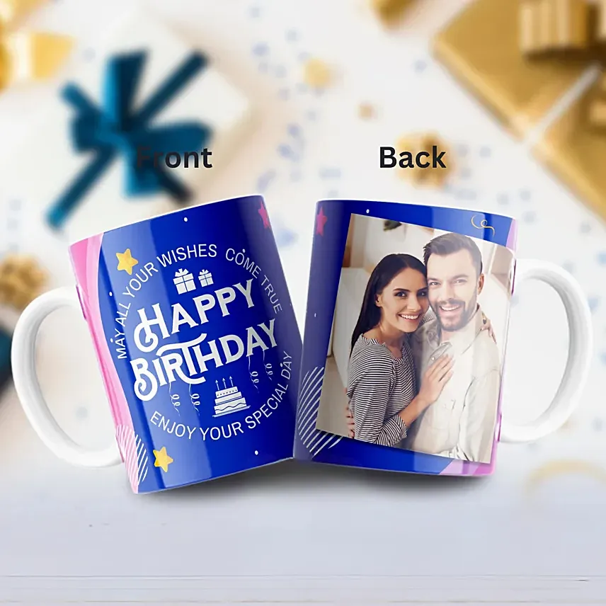 Deep Blue Personalized Mug: Personalised Mugs Dubai