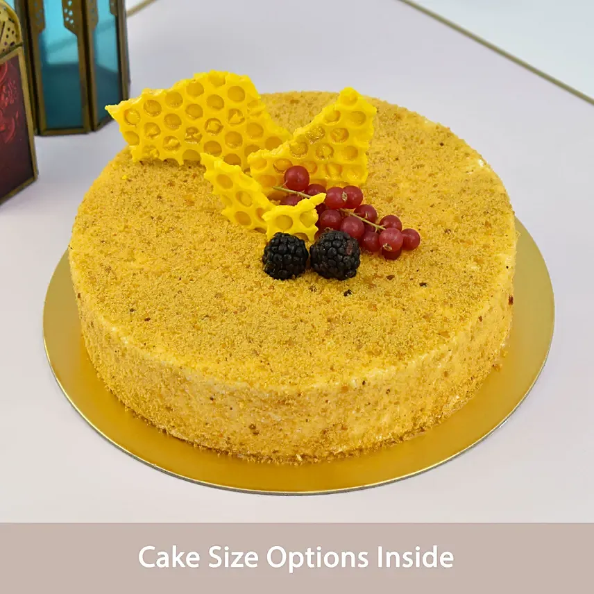 Delicious Honey Cake: Eid Mubarak Cake