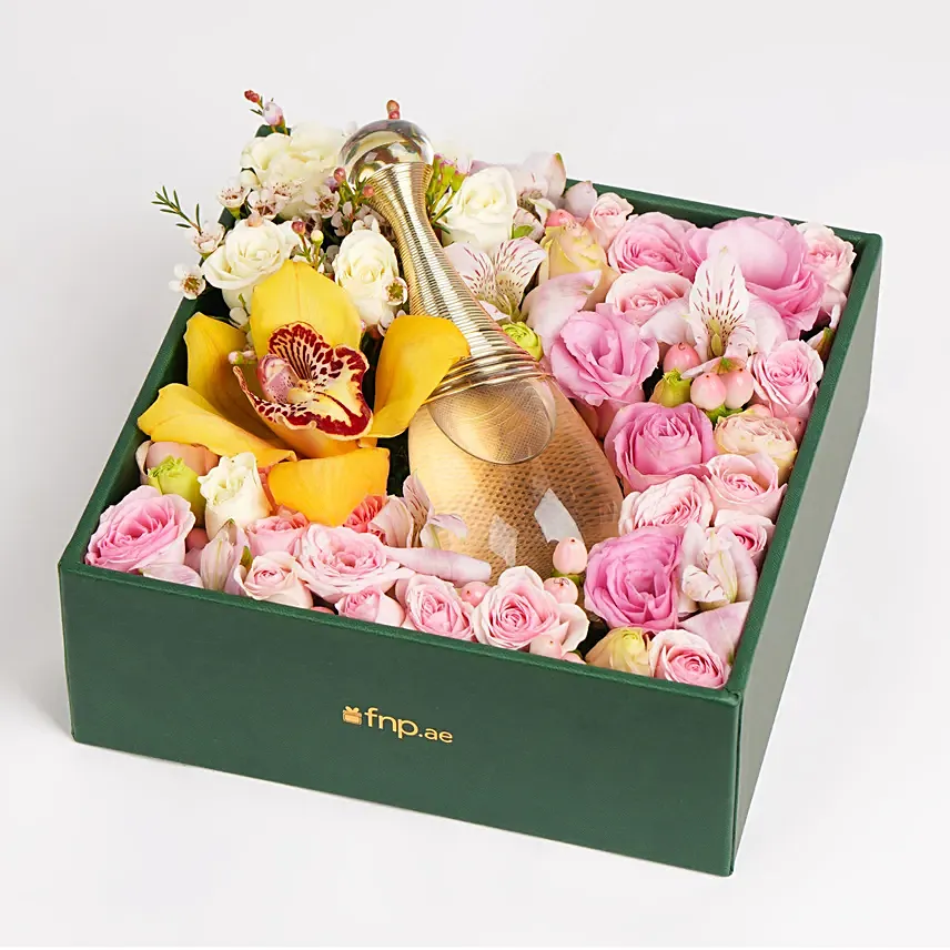 Dior Jadore Perfume In Flower Box: Flowers N Perfumes