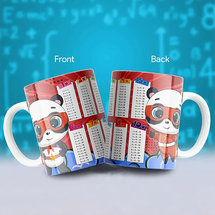 Drink And Learn Multiplication Table Mug: 