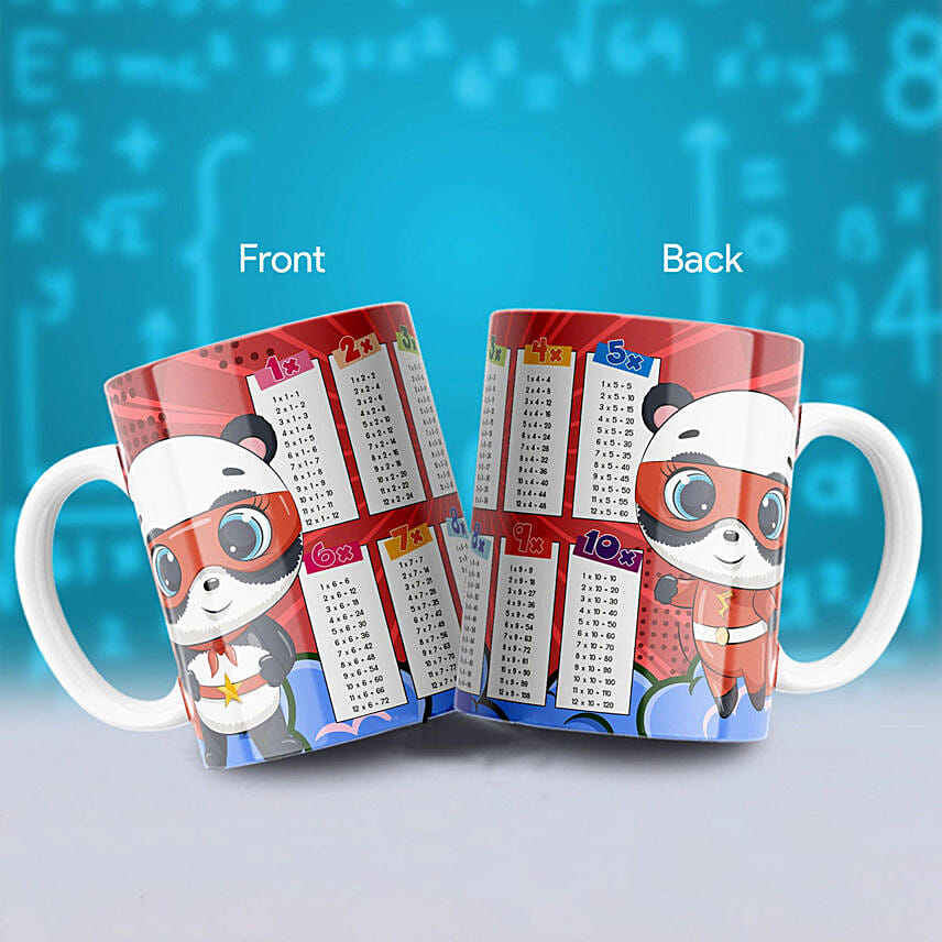 Drink And Learn Multiplication Table Mug: Personalized Gifts