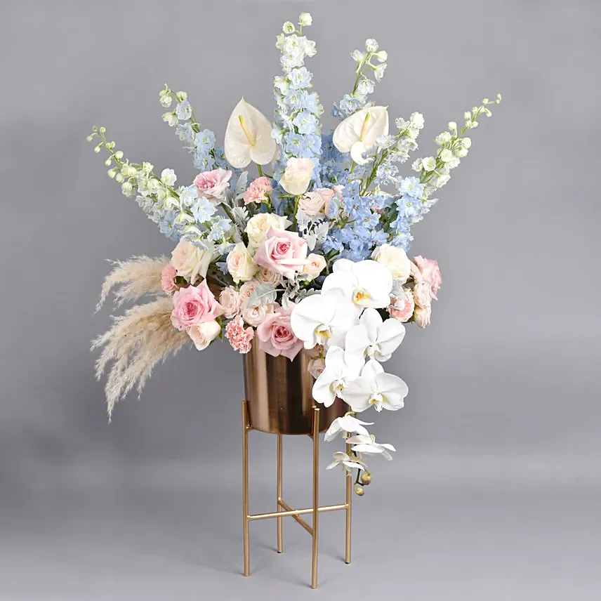 Elite Pastels: Flowers Stand Arrangement