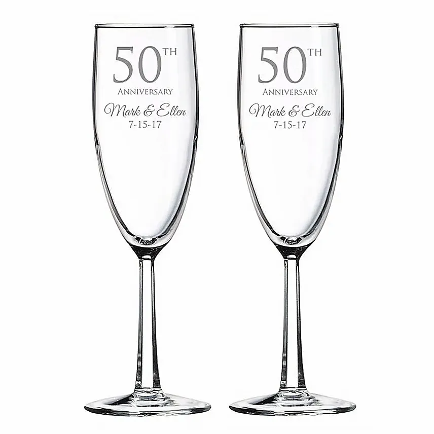 Engraved Anniversary Special Wine Glass: Personalised Accessories