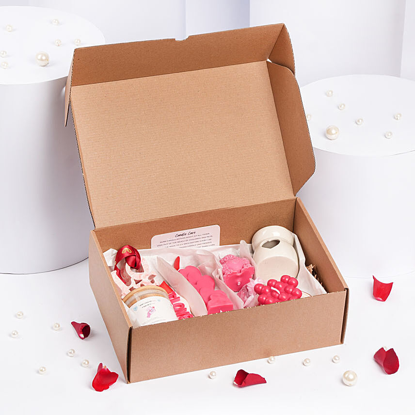 I Love you Candle Set Big: Valentines Gift Basket for Him