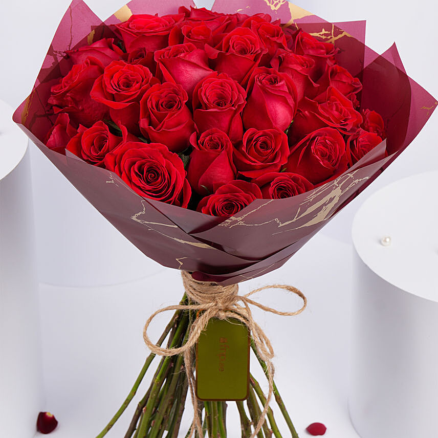 Sublime 35 Roses Bouquet: Valentine Day Gift for Wife