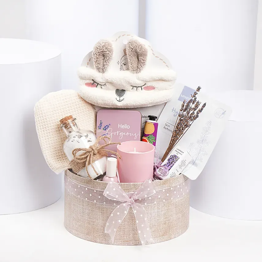 The pamper hamper: 