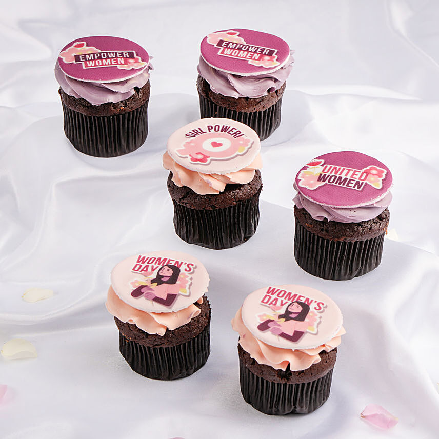Celebrate Girl Power Cupcakes: Women's Day Theme Cake
