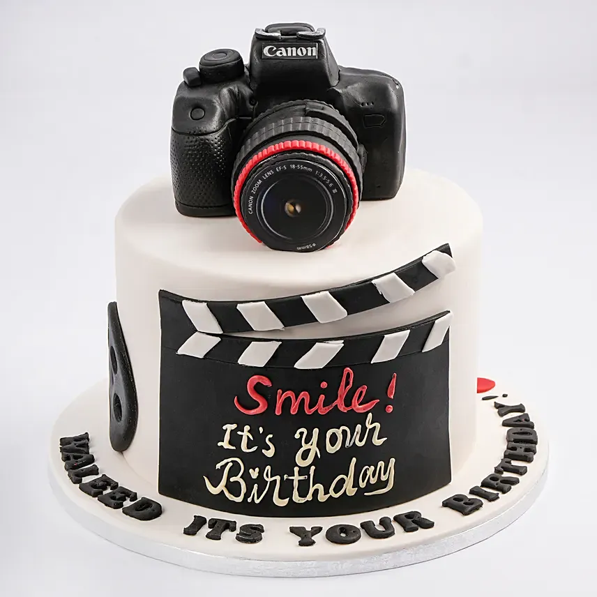 Fondant Camera Cake 2.5 kg: Designer Cakes
