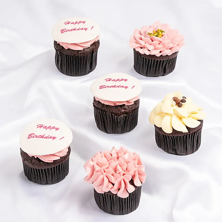 Birthday Flower Cupcakes: Cupcake 