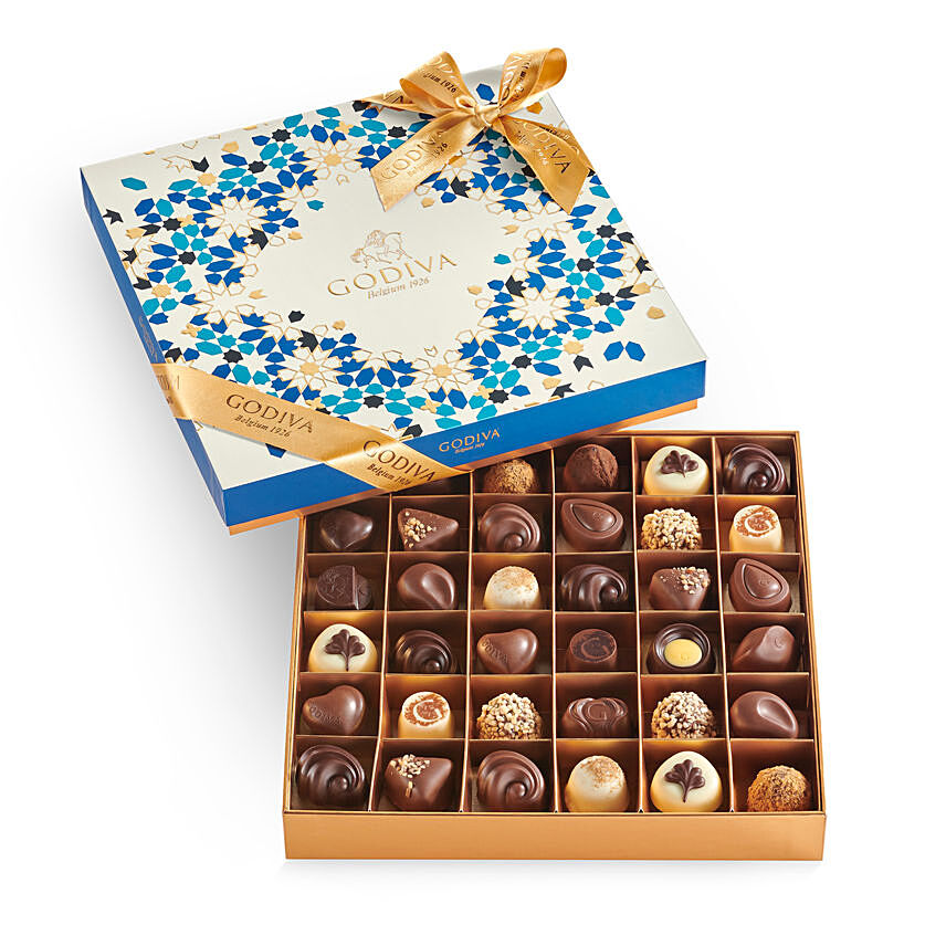 شوكولاتة جوديفا - مجموعة رمضان والعيد بوكس 35 قطعة: 