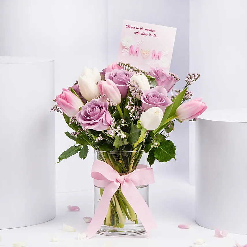 Mom Tender Love Roses And Tulips: Best Mother's Day Gifts