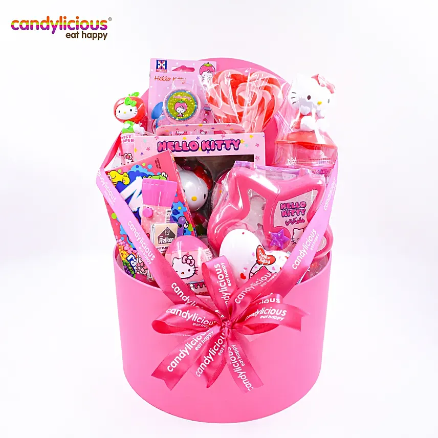 Candylicious Hello Kitty Character Gift Box Hamper: حلوى لذيذة للأطفال