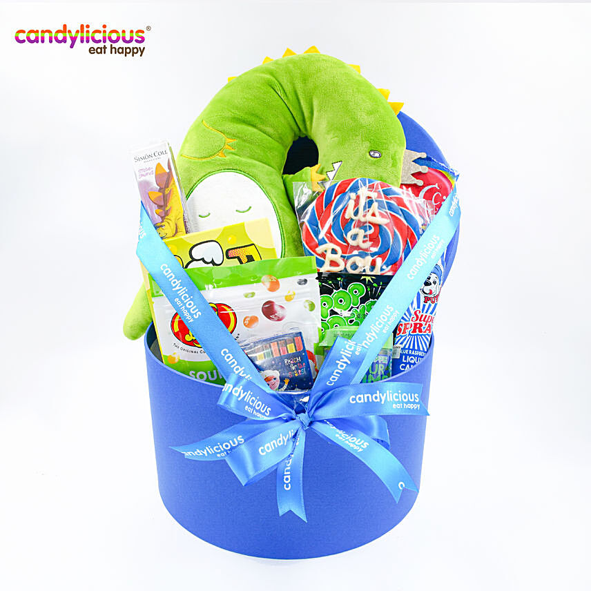 Candylicious Its A Boy Dino Gift Box Hamper: 
