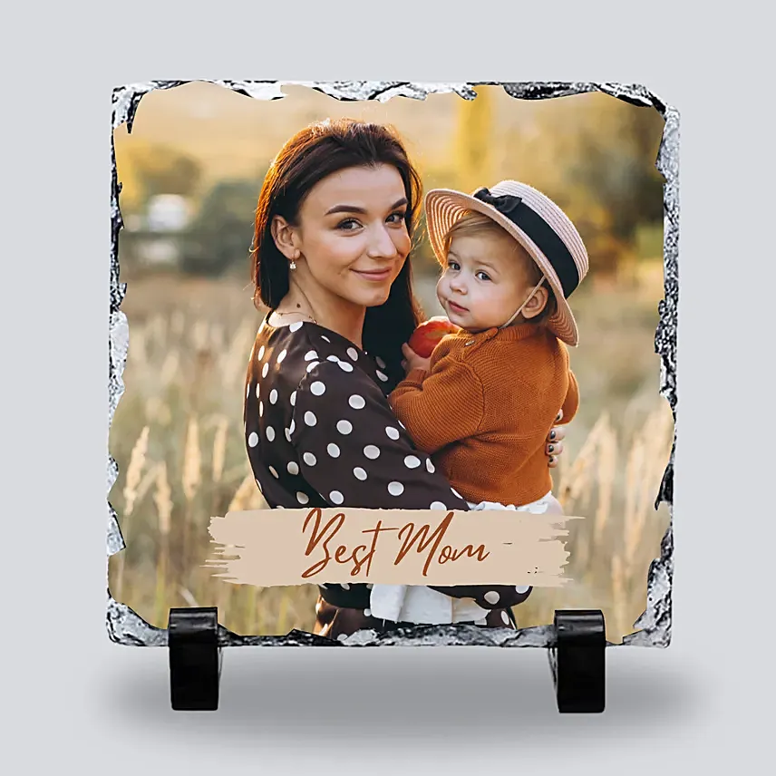 Infinite Love For Mom Personalised Slate Frame: 